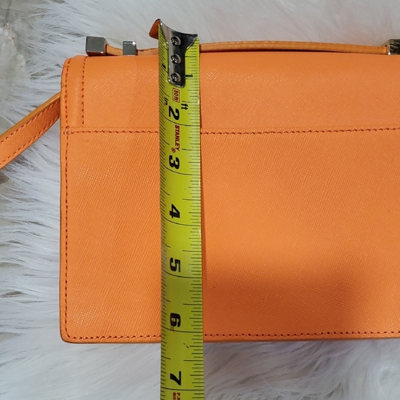 Loeffer Randall Rider Vibrant Orange Crossbody Bag with Gold Hardware - Picture 4 of 15